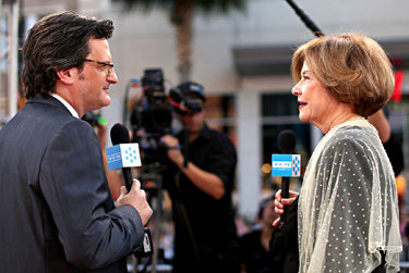 Ben Mankiewicz and Diane Baker